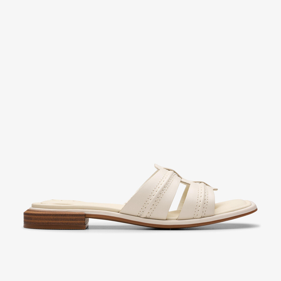 ariany mule - crème leer