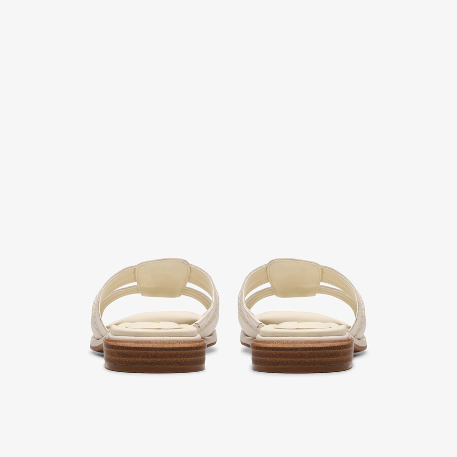 ariany mule - crème leer