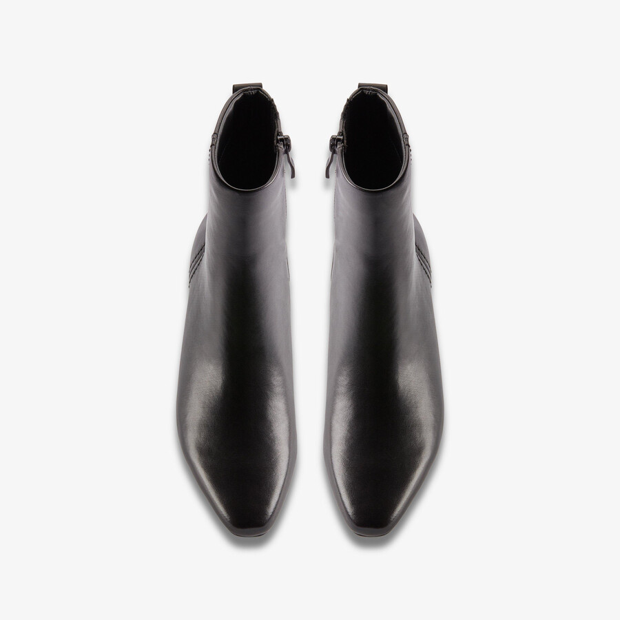 edina up - zwart leer