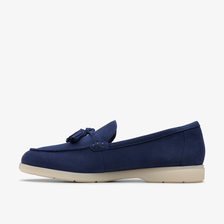 narini edge - marineblauw suède