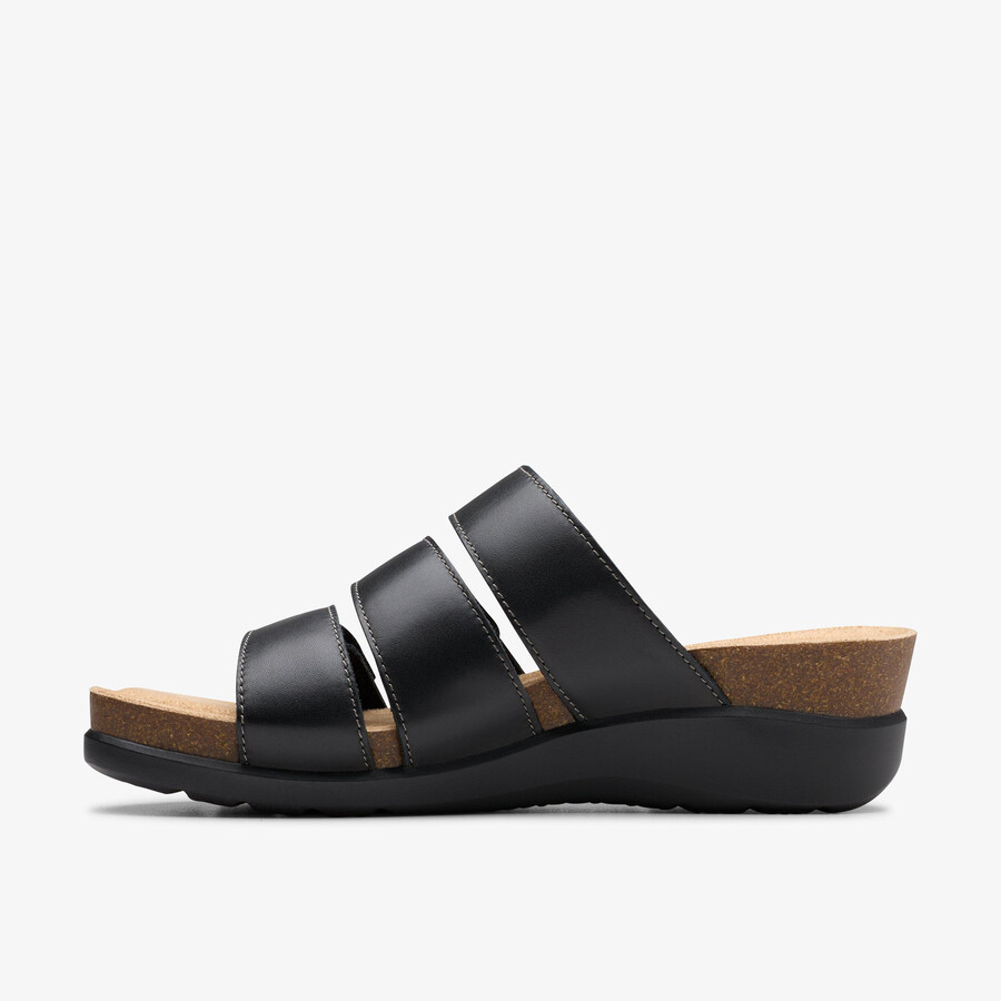 calenne lily - zwart leer