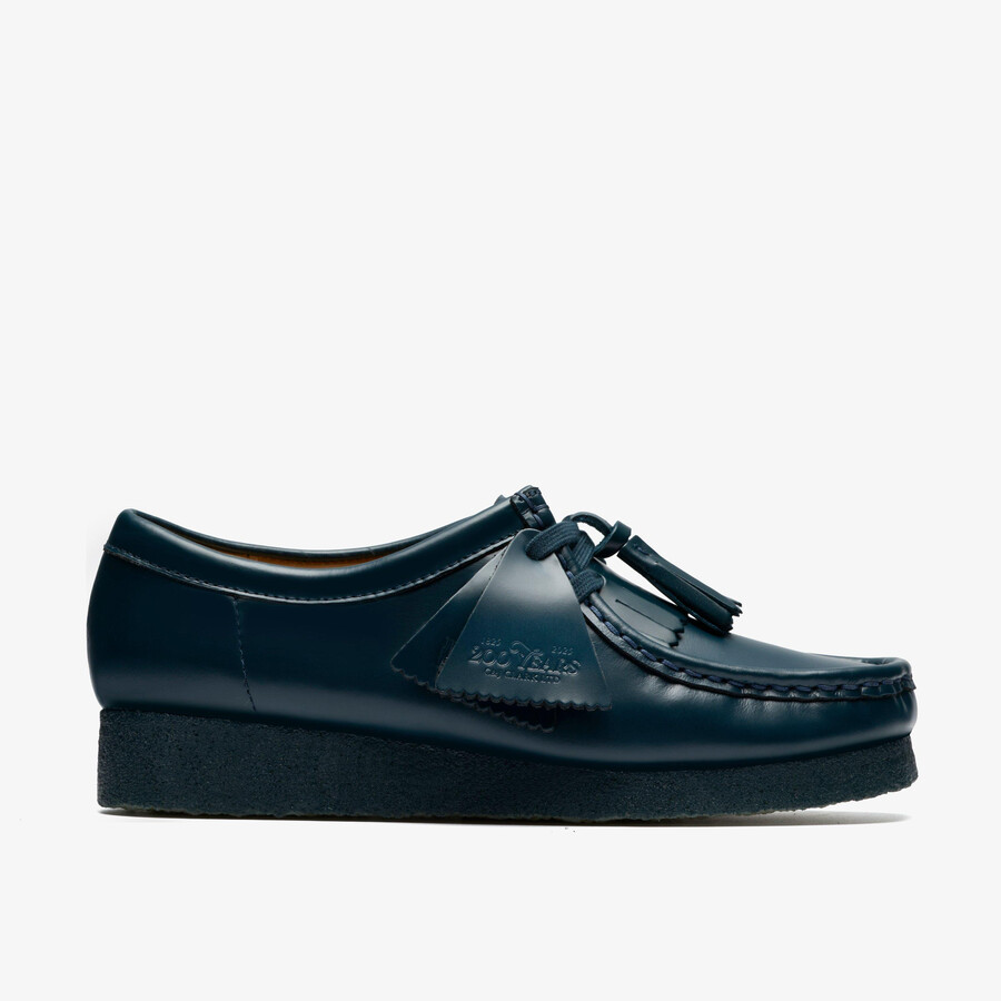 wallabee - donkergroen leer