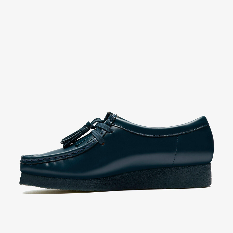 wallabee - donkergroen leer