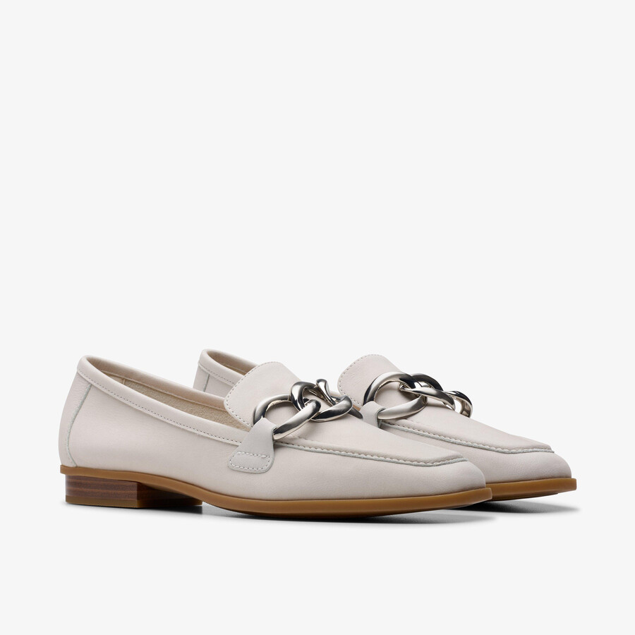 sarafyna iris - off-white leer
