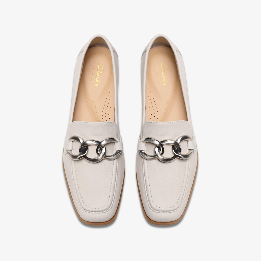 sarafyna iris - off-white leer