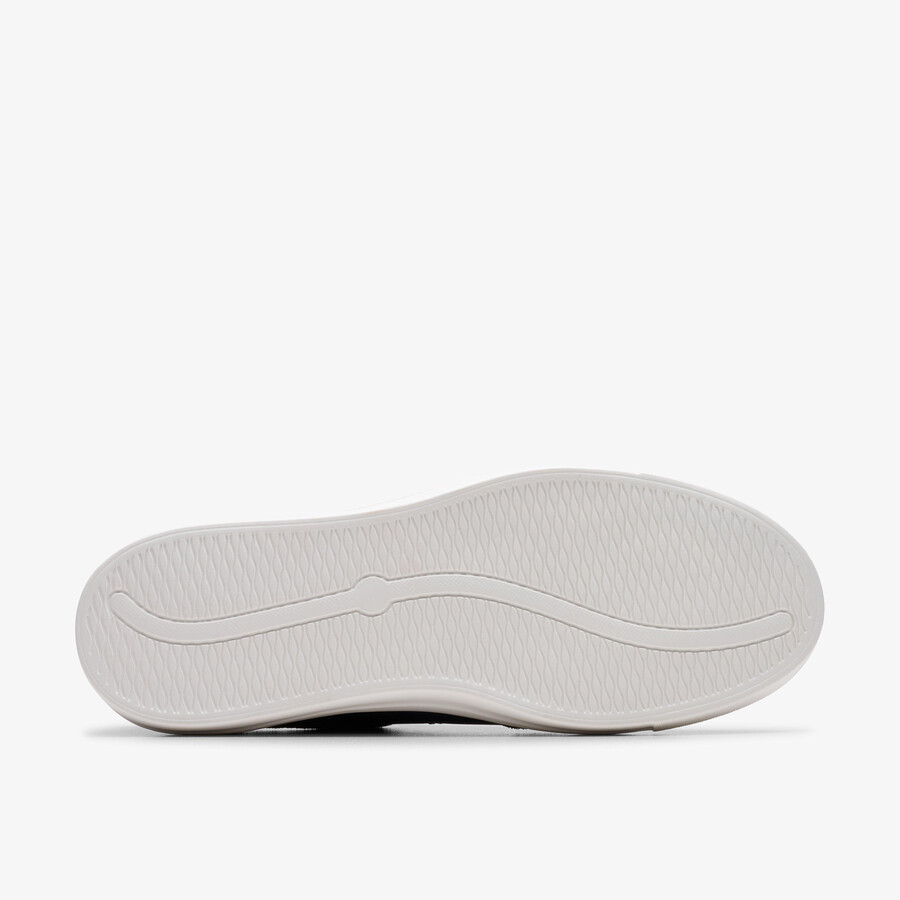 makea court - marineblauw leer