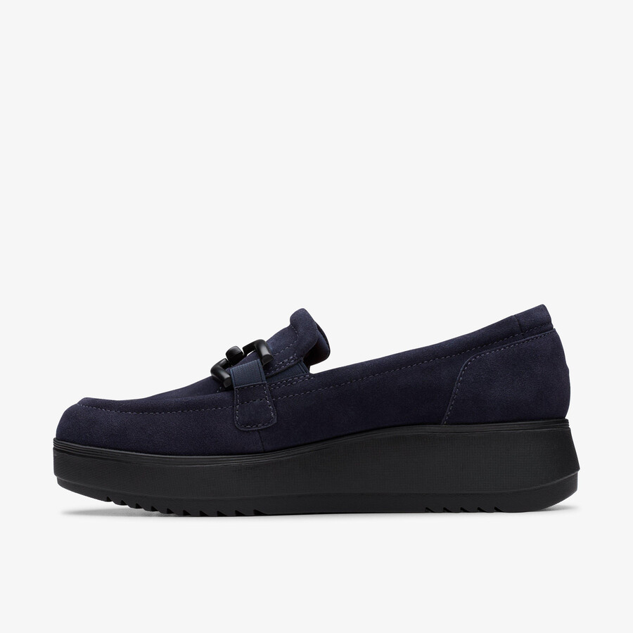 zylah top - marineblauw suède
