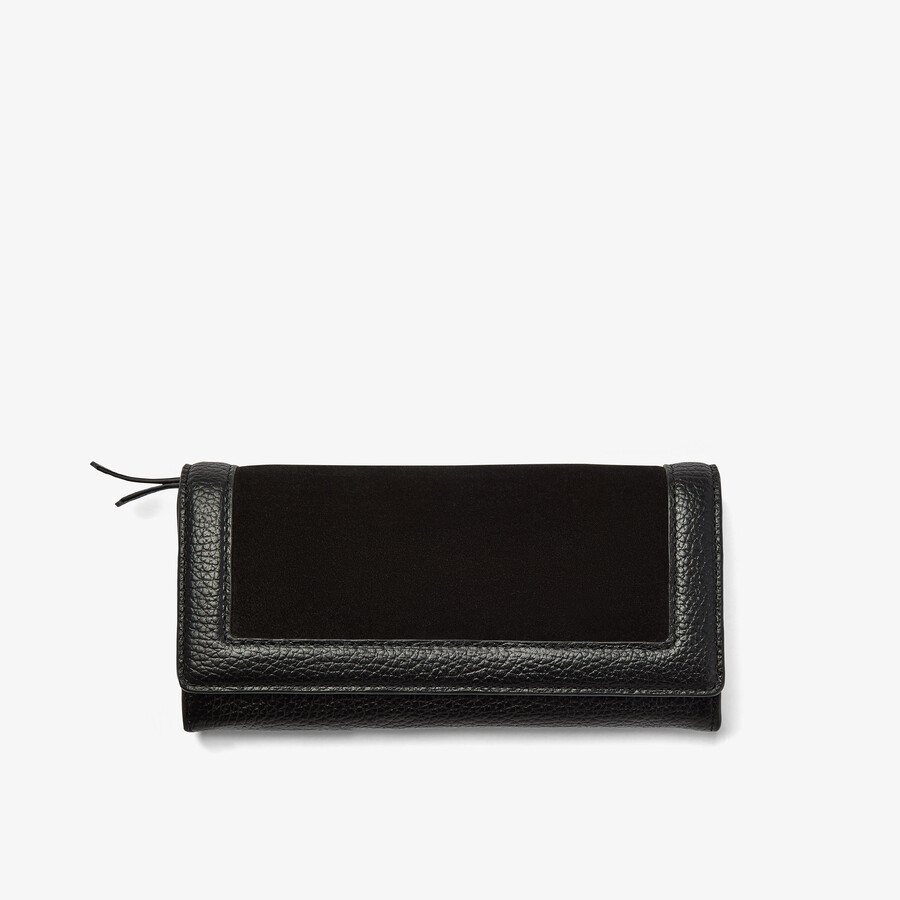casual handtas - zwart suède