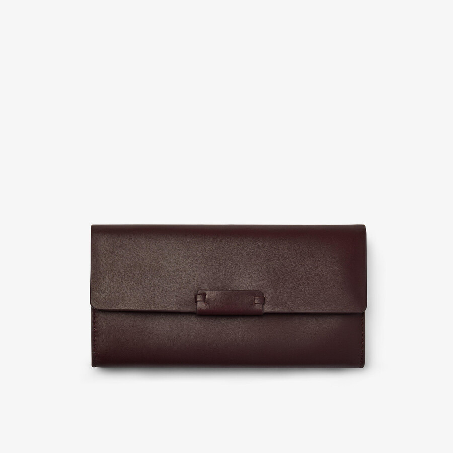 handtas voor dames - bordeauxrood leer