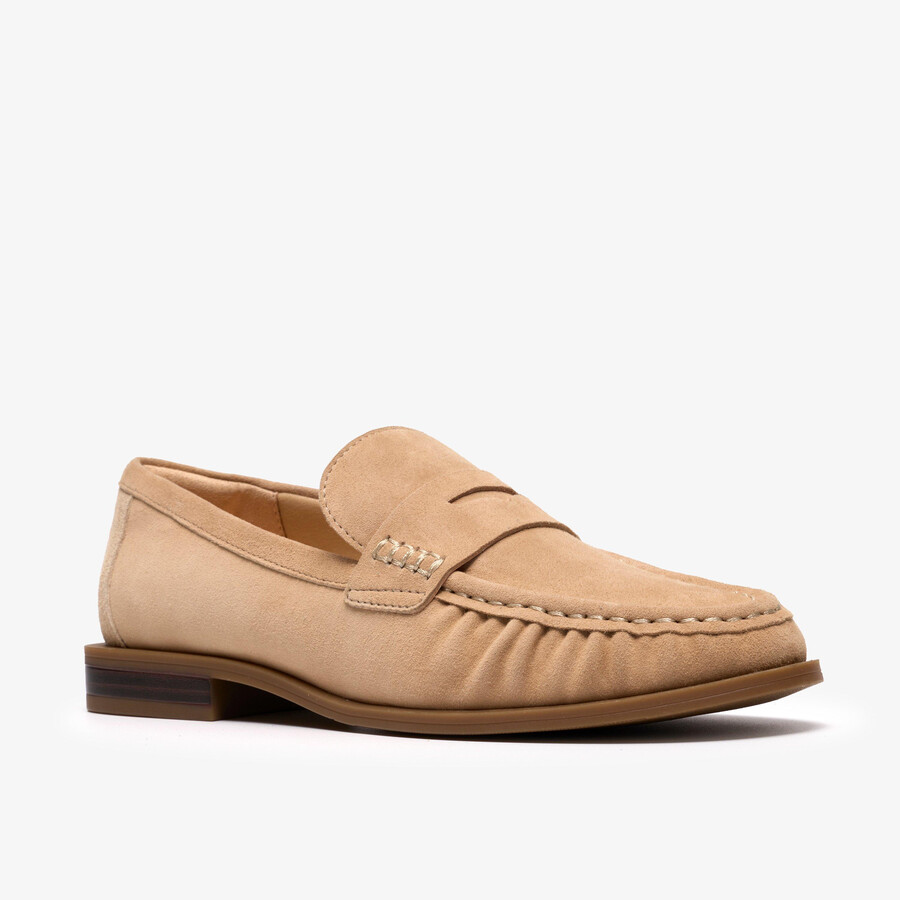 alixea walk - warm sand suede