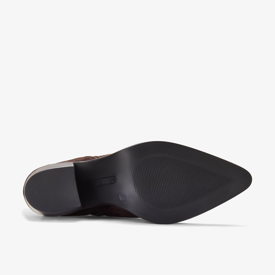 jesse zip - donkerbruin suède